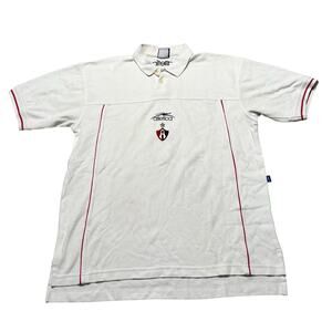 VINTAGE Mexico Men Polo Shirt L 90s Club Atlas FC Soccer Futbol Guadalajara